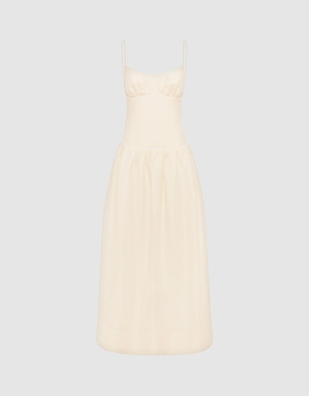 Shona Joy - Marlowe Panelled Bustier Maxi Dress IN ECRU