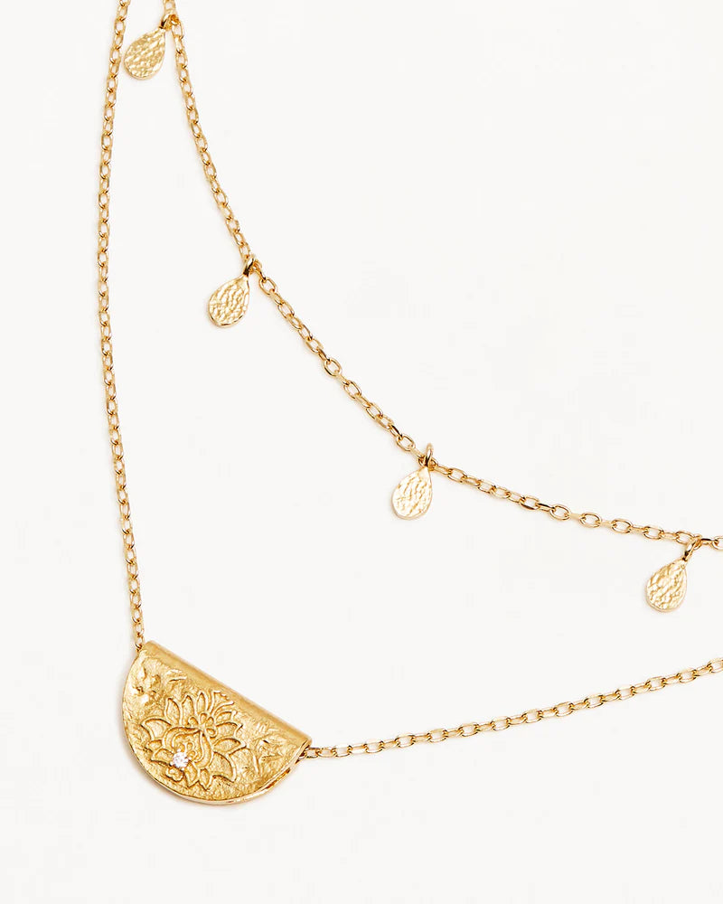 BY CHARLOTTE Blessed Lotus Necklace