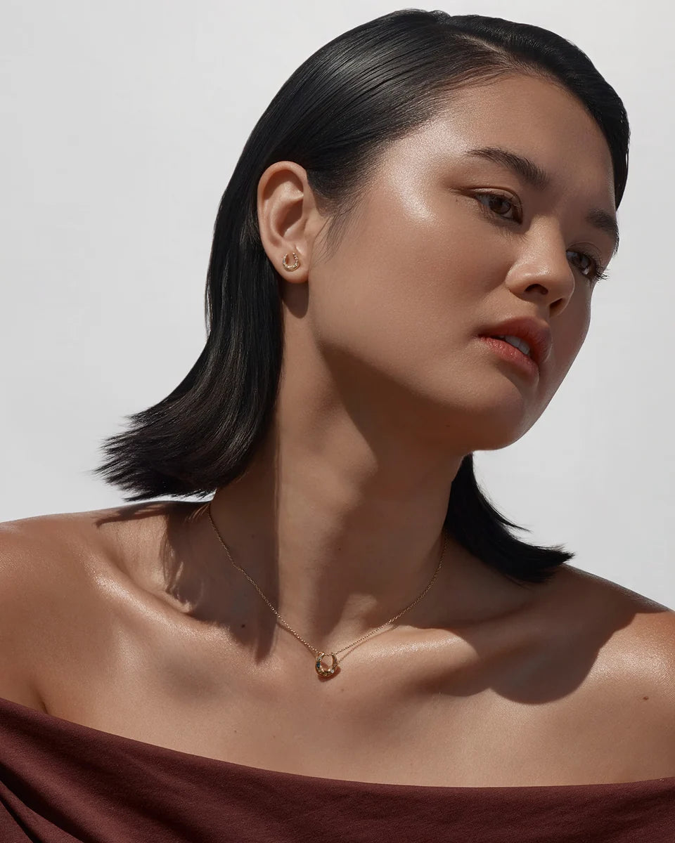 BY CHARLOTTE - Lucky Horseshoe Necklace in Gold Vermeil