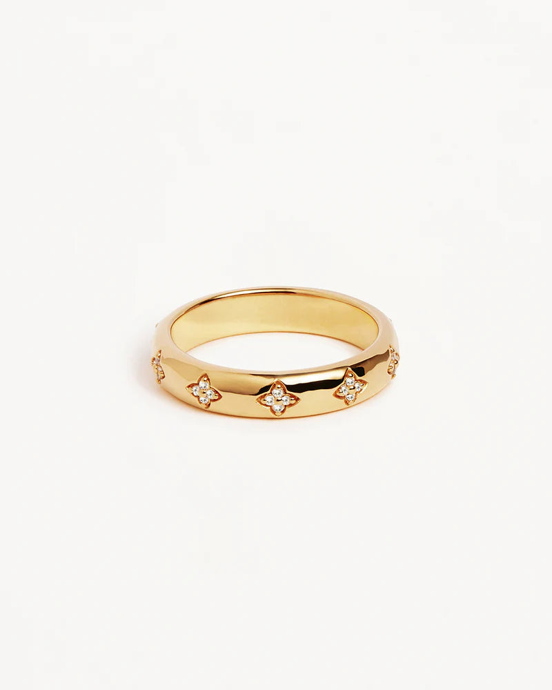 BY CHARLOTTE - Bloom With You Lotus Ring Gold Vermeil