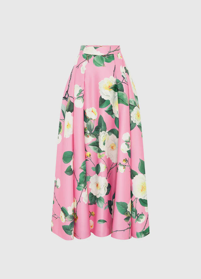 LEO LIN Reinette Skirt-Camelia Print