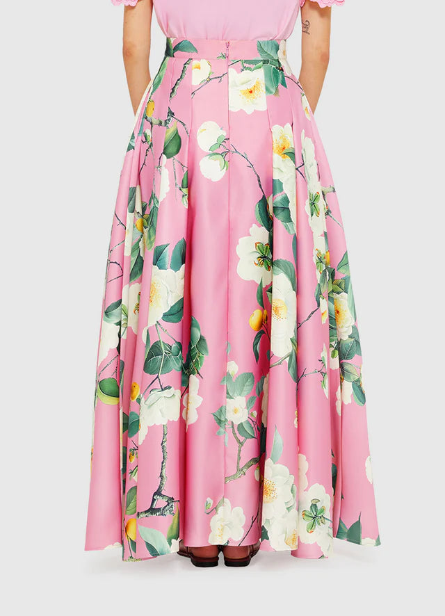 LEO LIN Reinette Skirt-Camelia Print