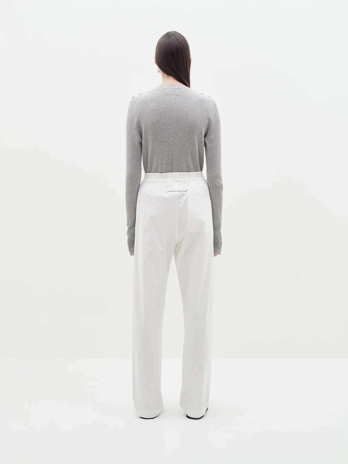 BASSIKE Button Detail Layering Knit
