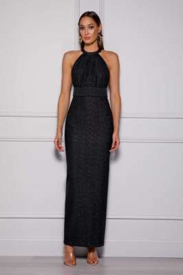 ELLE ZEITOUNE Jana Black Evening Gown