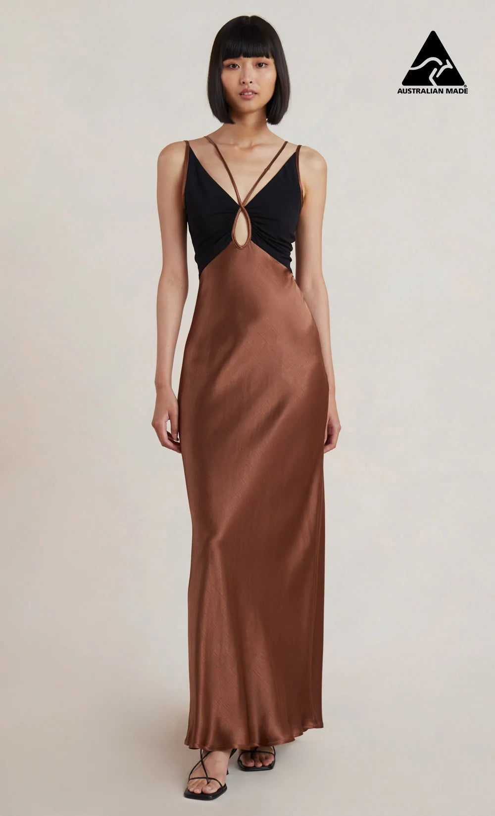bec and bridge kehlani maxi dress BEC & BRIDGE Kehlani One-Shoulder Satin Maxi Dress