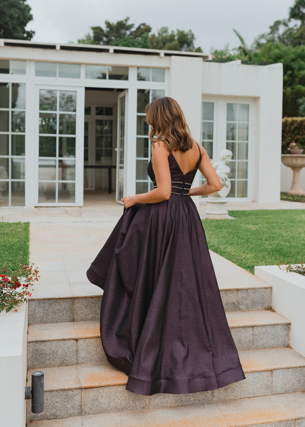 TANIA OLSEN Janelle Metallic Formal Dress