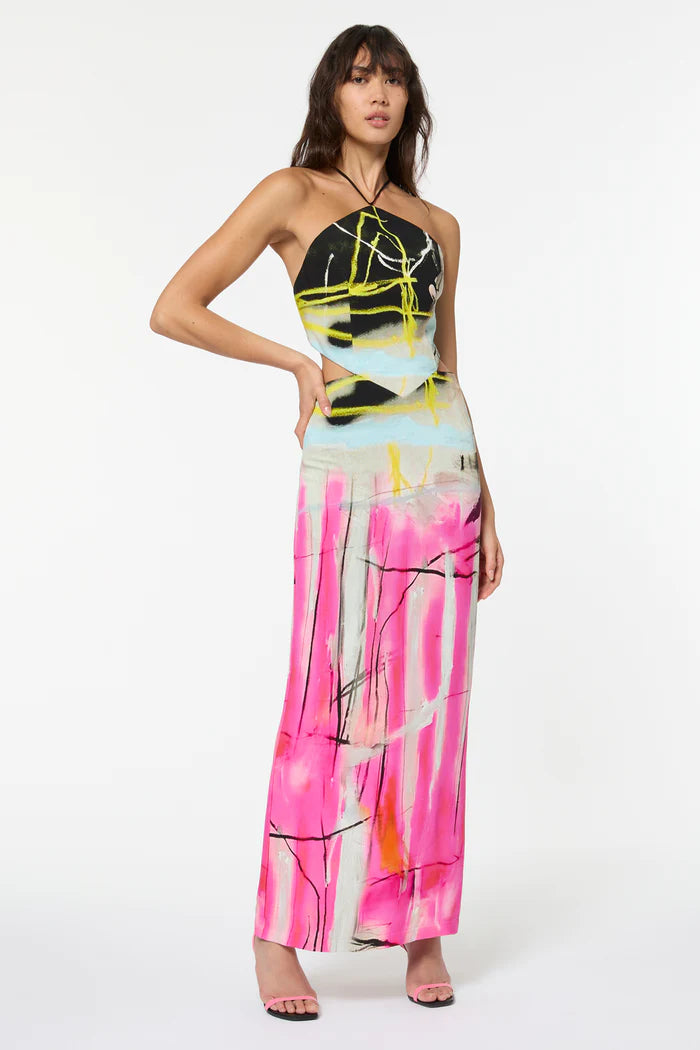 MANNING CARTELL Queen of Diamonds Halter Dress