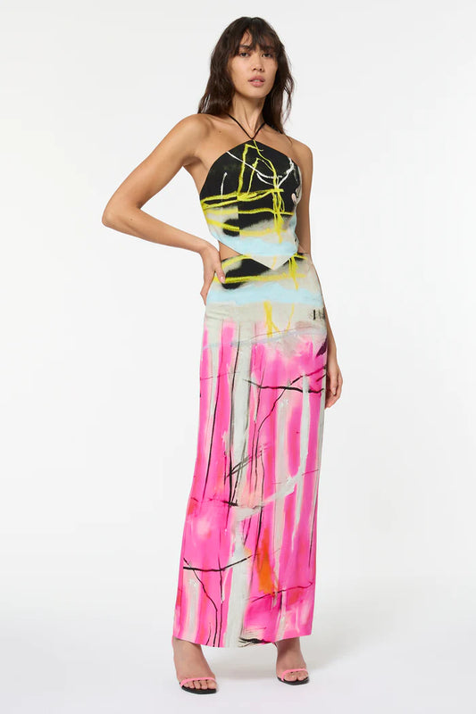 MANNING CARTELL Queen of Diamonds Halter Dress