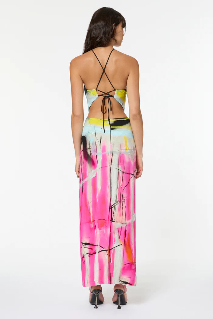 MANNING CARTELL Queen of Diamonds Halter Dress