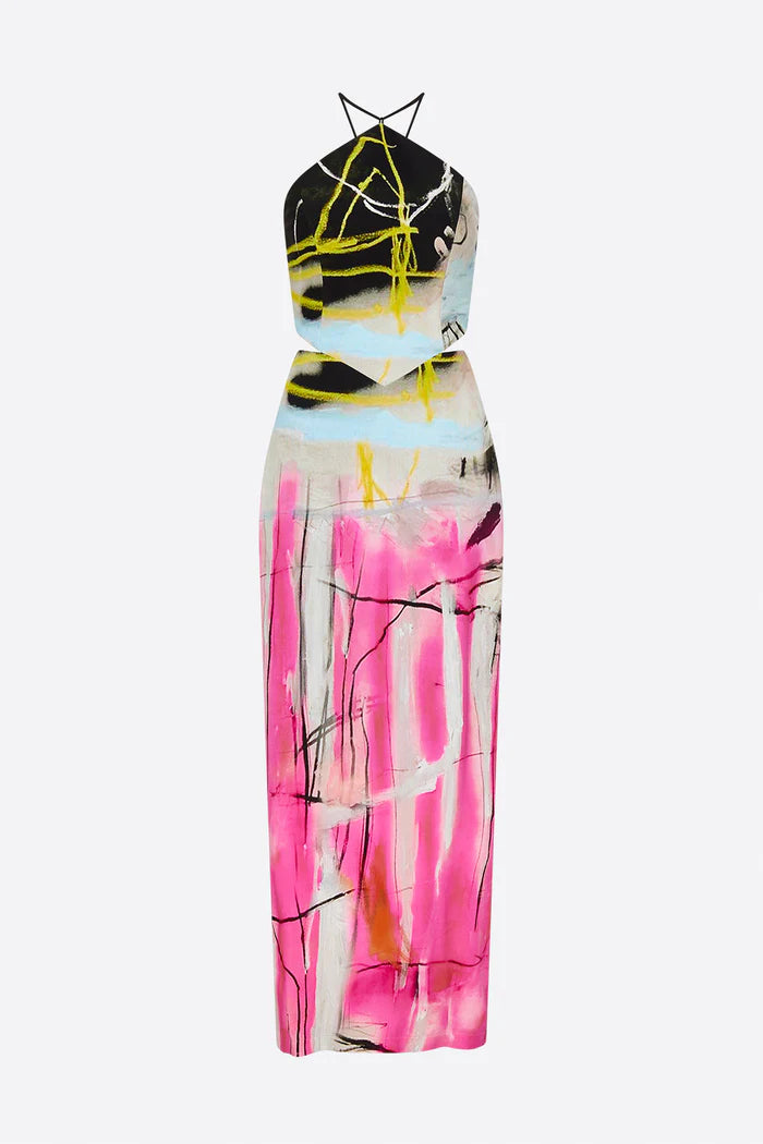 MANNING CARTELL Queen of Diamonds Halter Dress