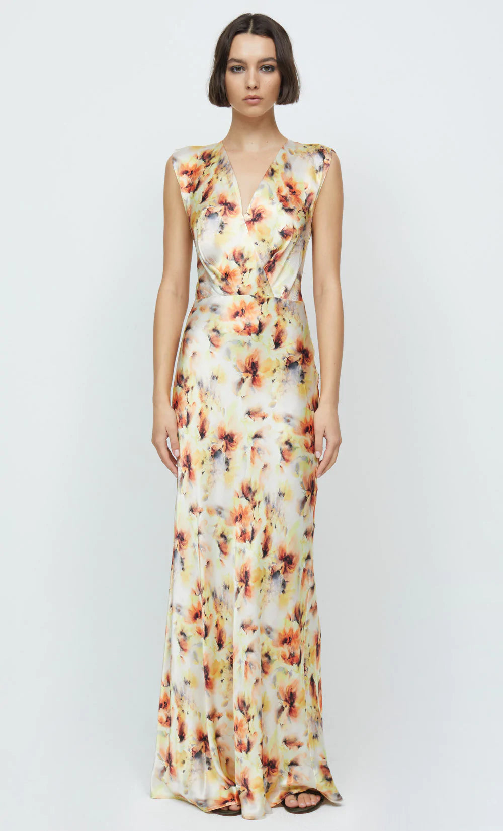 BEC BRIDGE Sunset Floral Wrap Maxi Dress