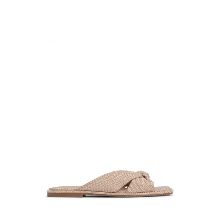 NUDE FOOTWEAR Elodie Natural Slide