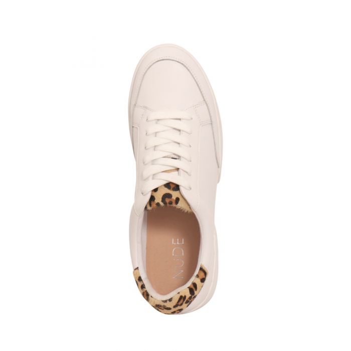 NUDE Kirby White & Pony Pumps