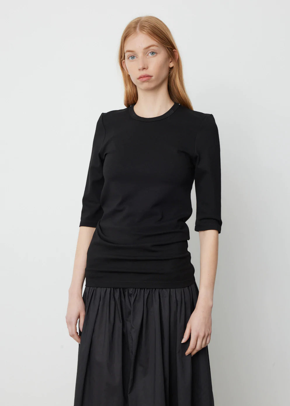 BASSIKE Viscose Jersey Cut Out T.Shirt