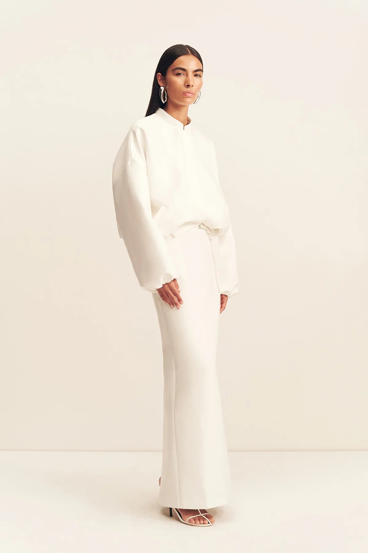 SHONA JOY - Otis Bomber Jacket in Ivory