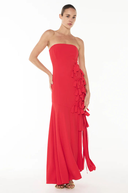MANNING CARTELL La Premiere Strapless Dress-red