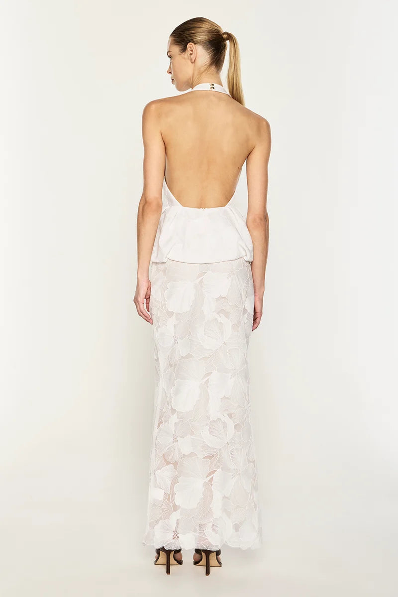 MANNING CARTELL - The Sheer Peplum Top in White