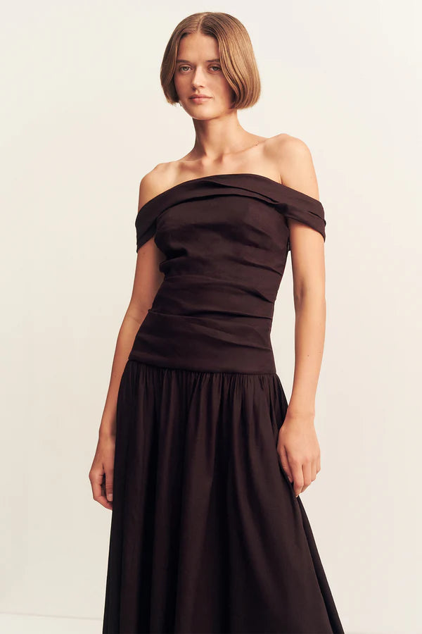 SHONA JOY - Brooks Off Shoulder Maxi Dress