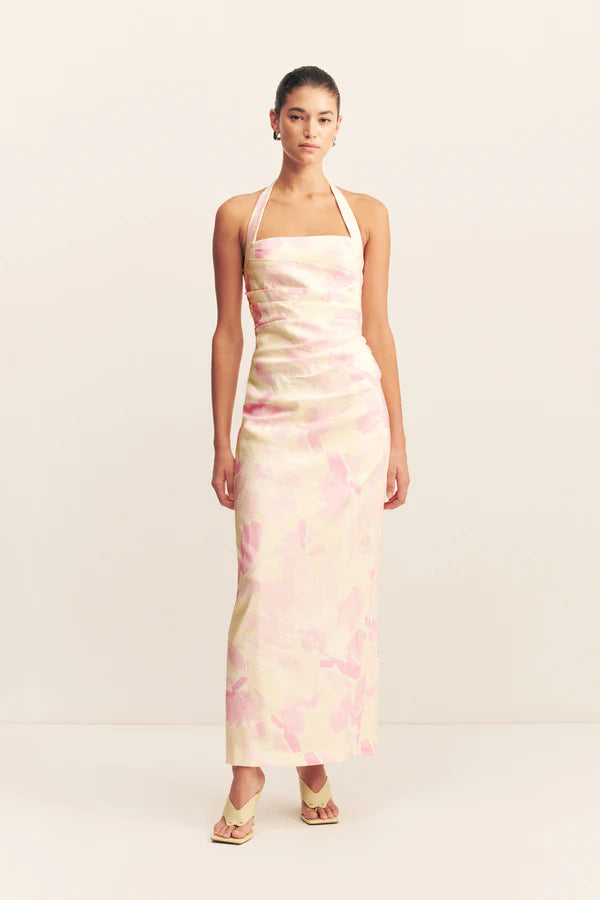SHONA JOY - Addison Draped Halter Maxi Dress