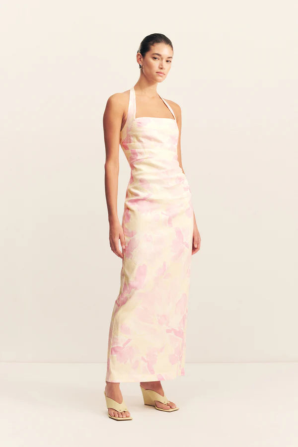 SHONA JOY - Addison Draped Halter Maxi Dress
