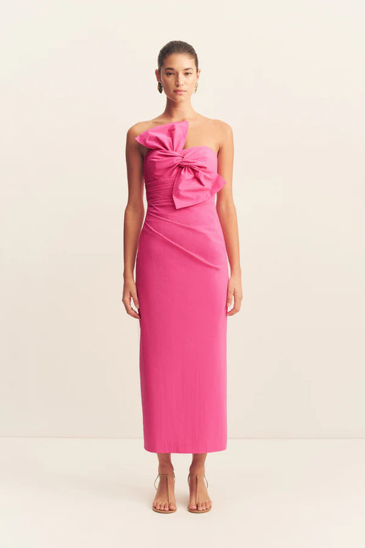 SHONA JOY Campbell Knot Midi Dress