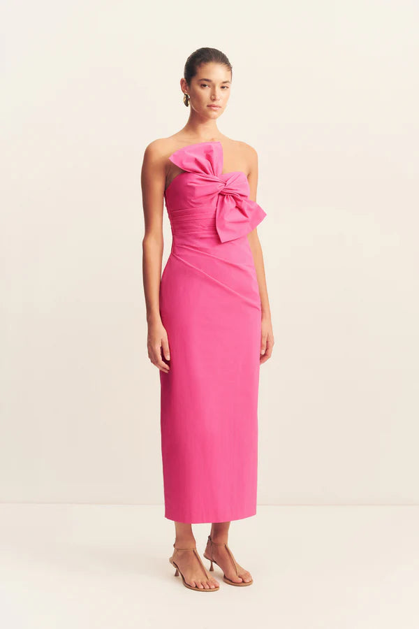 SHONA JOY Campbell Knot Midi Dress
