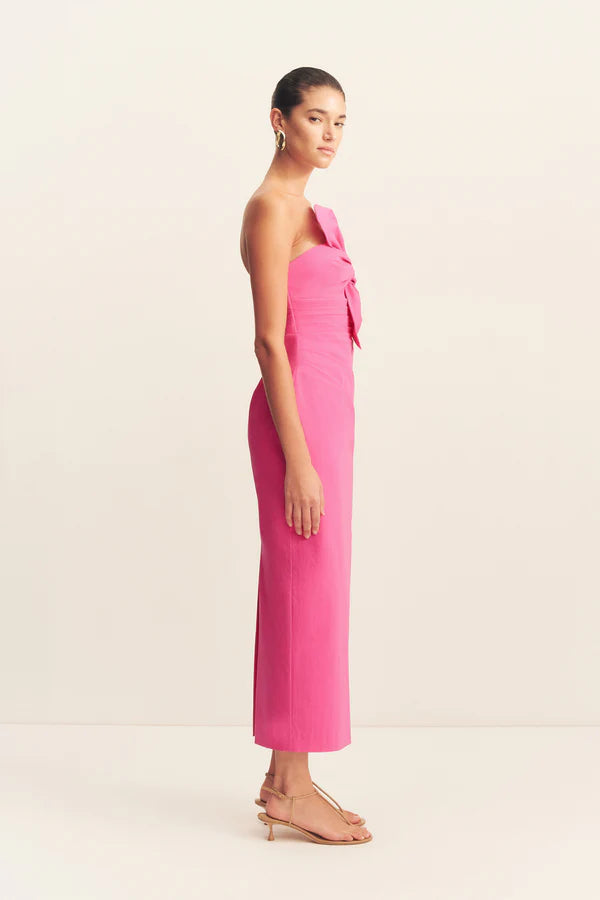 SHONA JOY Campbell Knot Midi Dress