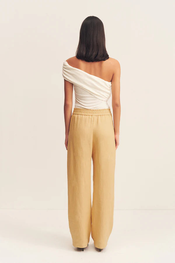 SHONA JOY Wellington Elasticated Waist Pant-almond