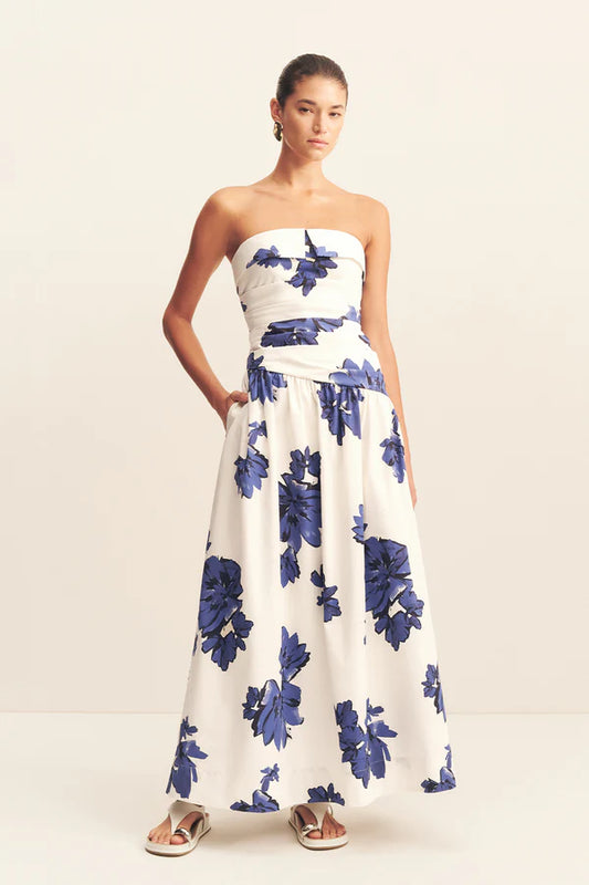 SHONA JOY Enya Srapless Maxi Dress-midnight wallflower