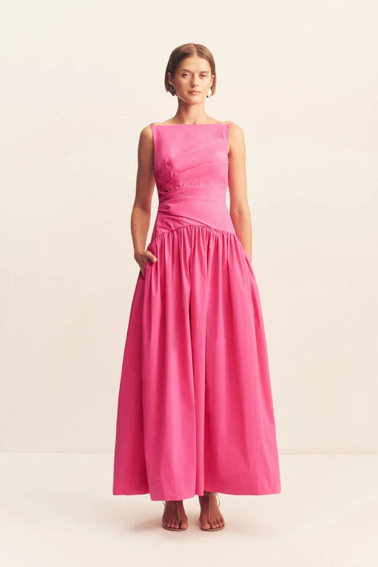 SHONA JOY Campbell Square Neck Maxi Dress