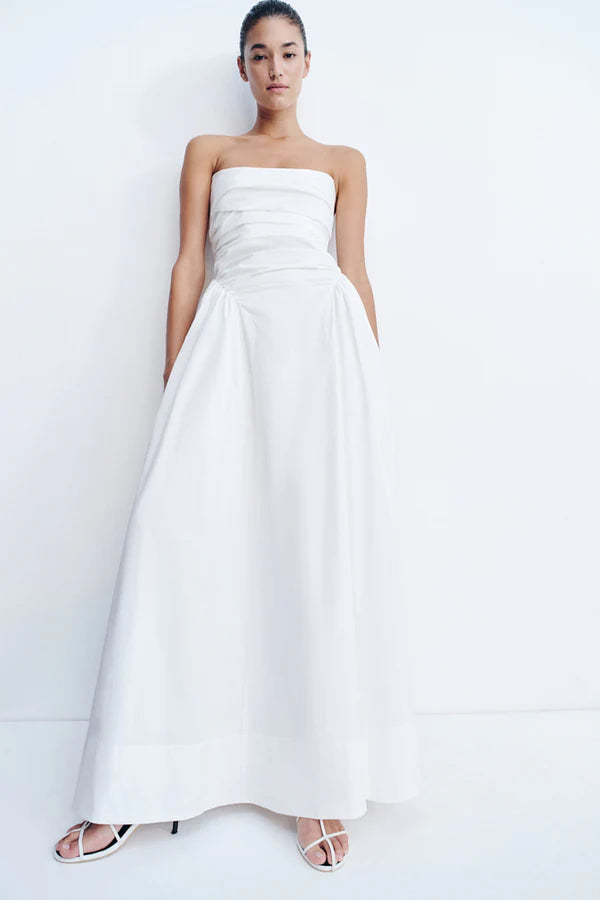 SHONA JOY - Morton Strapless Panelled Maxi Dress