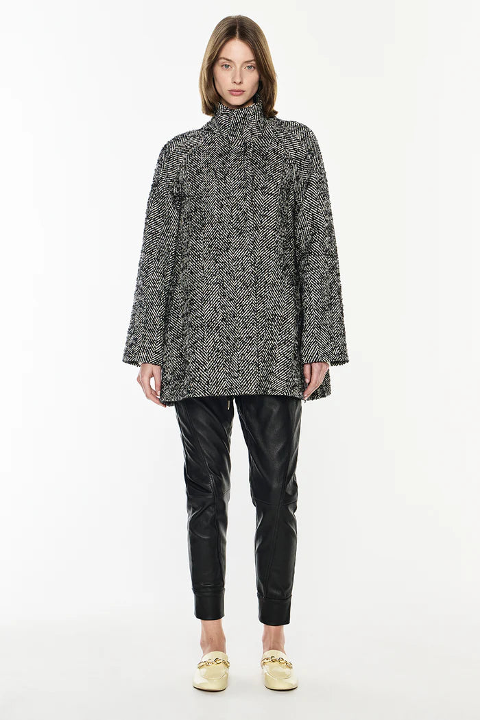 MANNING CARTELL - Time After Time Coat in Black/Stone