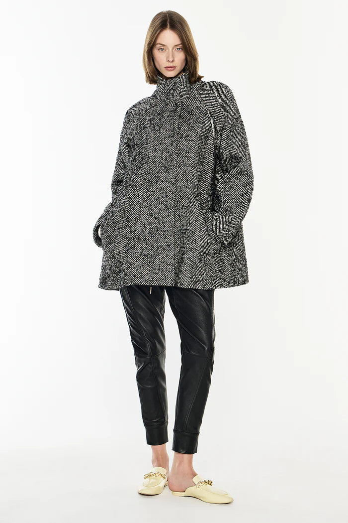 MANNING CARTELL - Time After Time Coat in Black/Stone