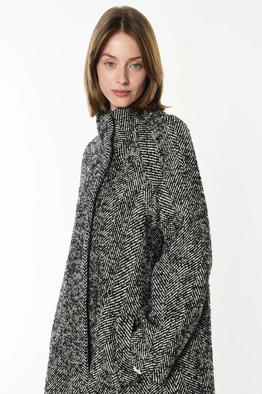 MANNING CARTELL - Time After Time Coat in Black/Stone