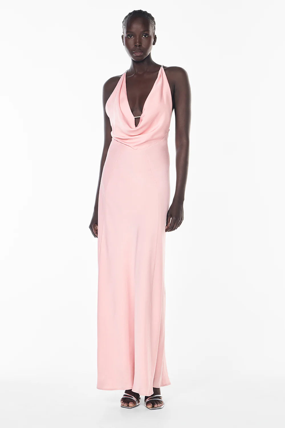 MANNING CARTELL First Dance Cowl Dress-pastel pink