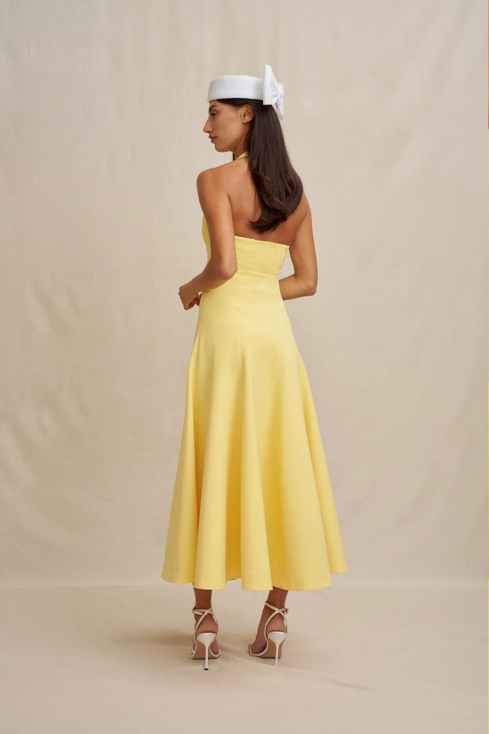 BY JOHNNY - Brooklyn Panel Midi Dress in Yellow