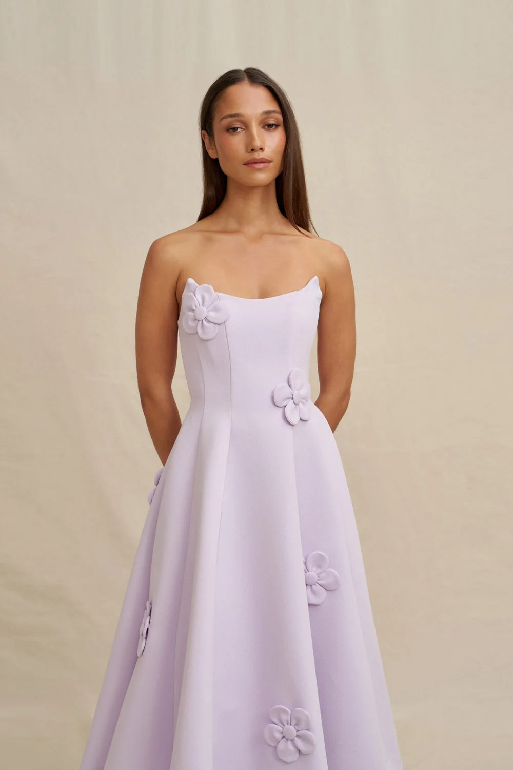 BY JOHNNY - Camelia Strapless Lilac Dress