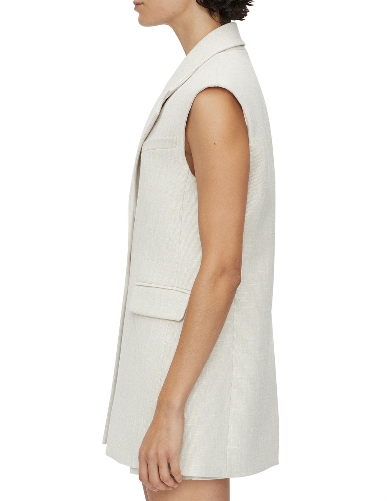 CAMILLA AND MARC Corbett Single Breasted Vest-stone