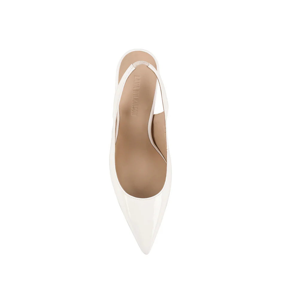 LANA WILKINSON - Celeste Pump in White Patent Leather