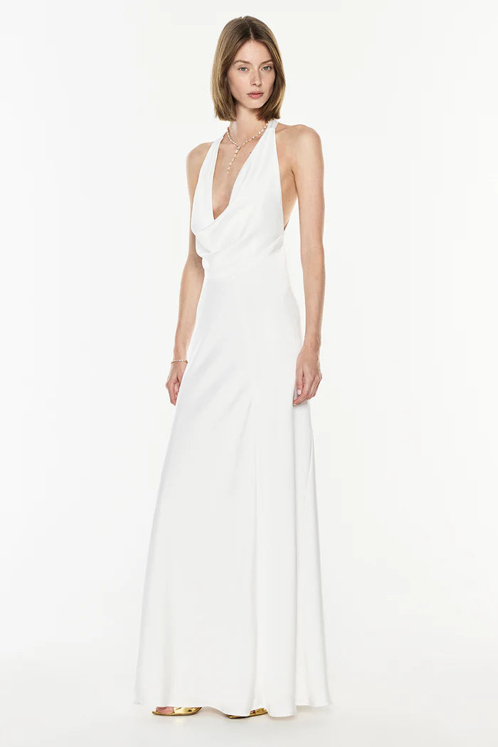 MANNING CARTELL - Charmed Cowl Slip Dress in White