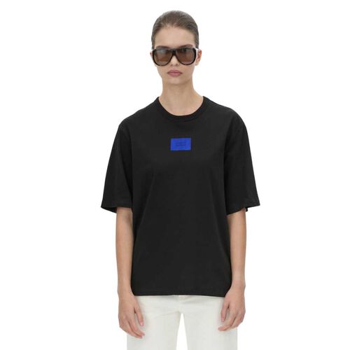 Camilla and Marc - Sapelle Flock Print Tee IN BLACK