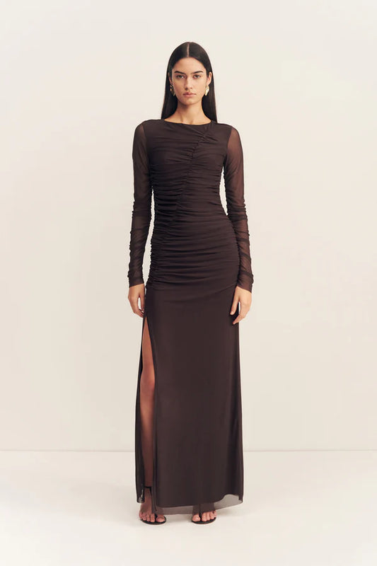 SHONA JOY Mira Gathered Maxi-ganache