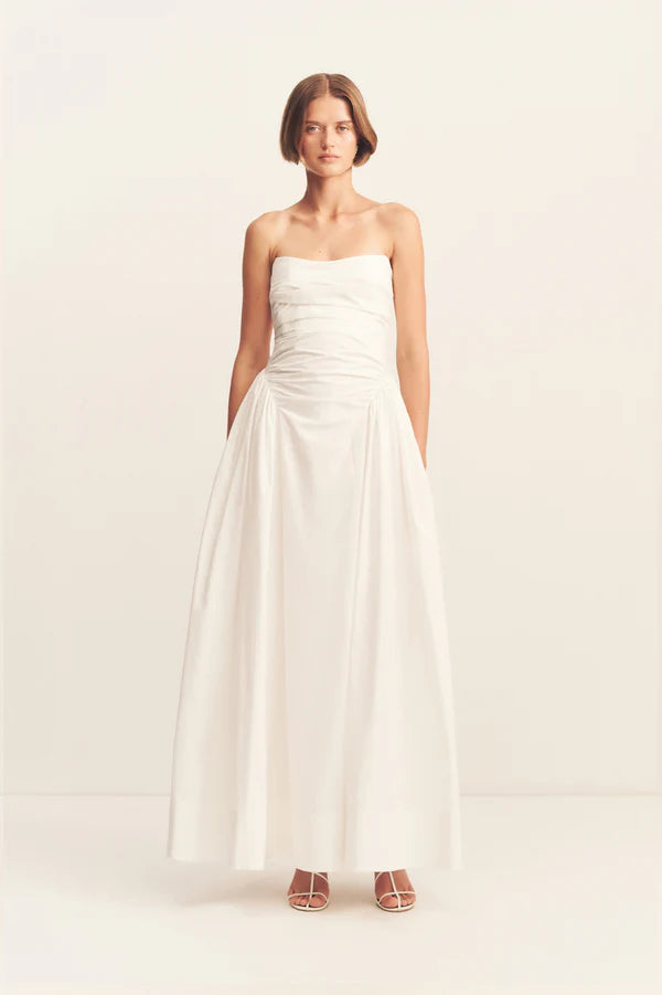SHONA JOY - Morton Strapless Panelled Maxi Dress