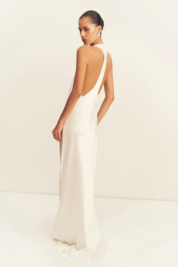 Shona Joy - Savanna Racer Back Gown IN IVORY