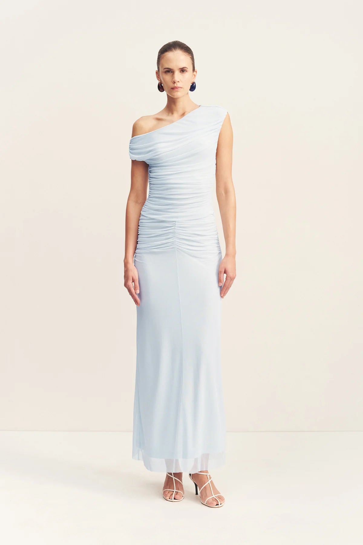 SHONA JOY - Mira Off Shoulder Maxi Dress - Sky