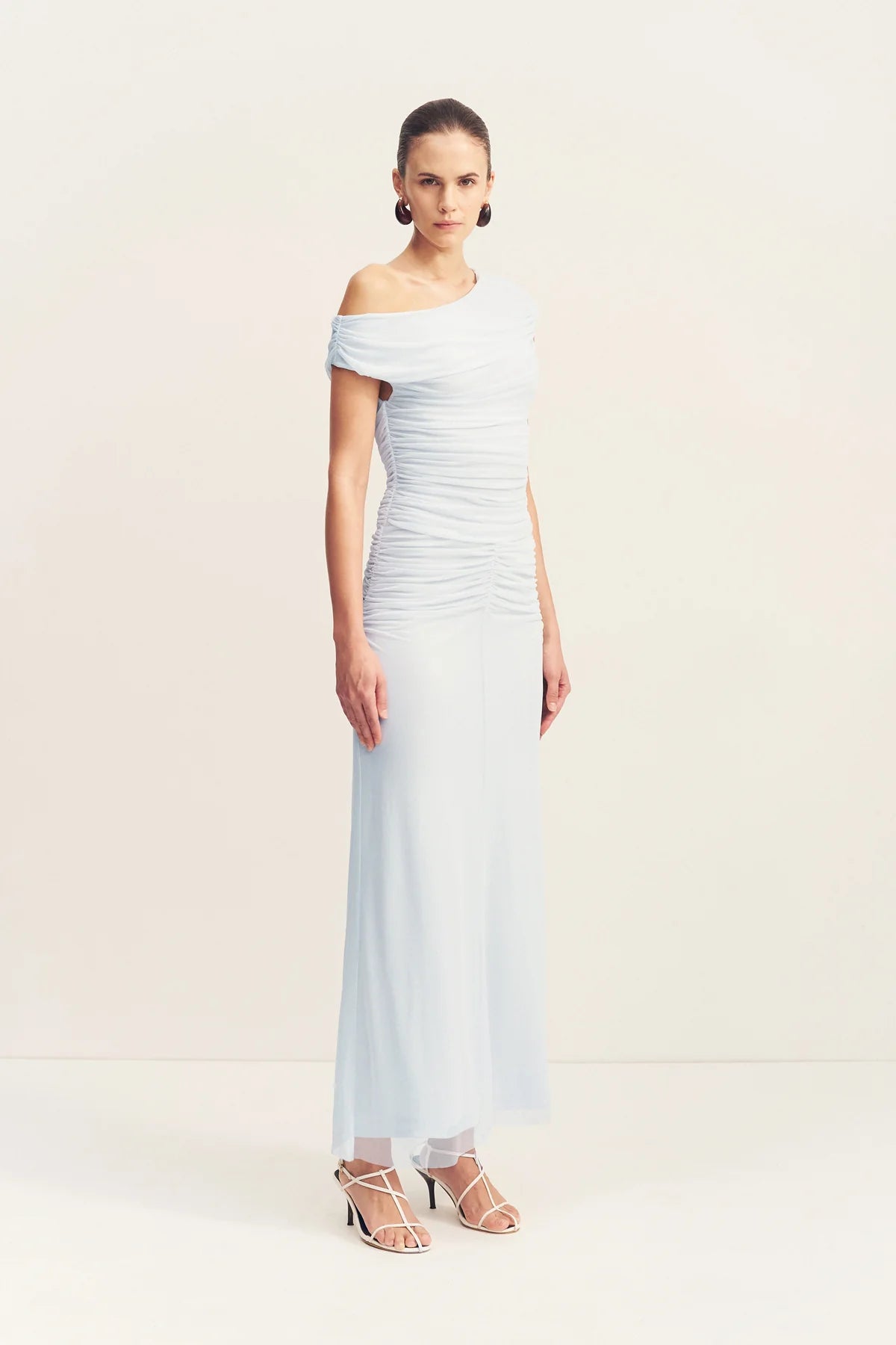 SHONA JOY - Mira Off Shoulder Maxi Dress - Sky