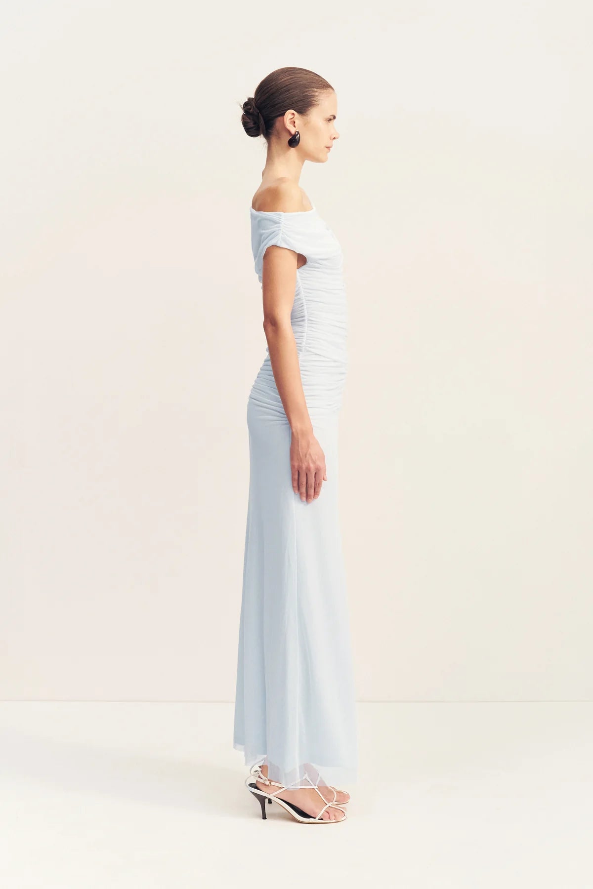 SHONA JOY - Mira Off Shoulder Maxi Dress - Sky