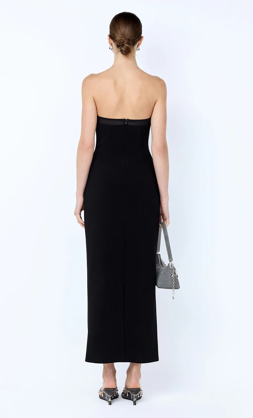 BEC + BRIDGE - Romee Strapless Midi Dress in Black