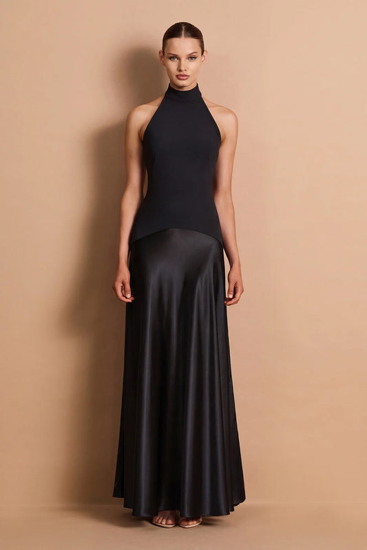 Nookie Alice High Neck Maxi in Black