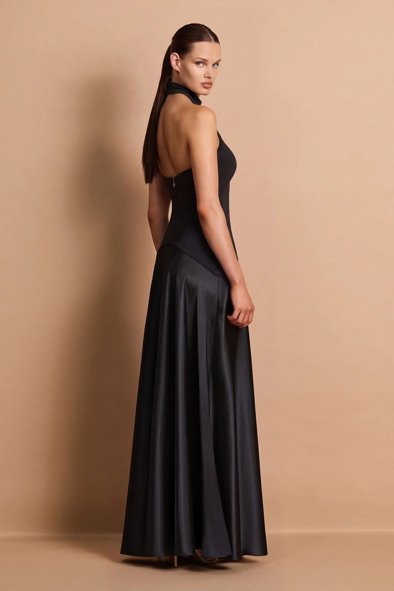 Nookie Alice High Neck Maxi in Black
